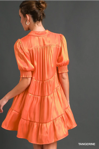 Tangerine Shimmer Dress