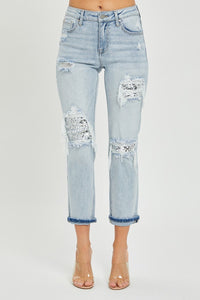 The Dolly Sequin Patch Jeans