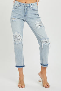 The Dolly Sequin Patch Jeans