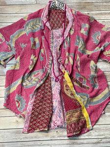 Kantha Free To Be Button Down Top