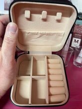 Black Vegan Leather Zip Jewelry Box