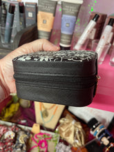 Black Vegan Leather Zip Jewelry Box