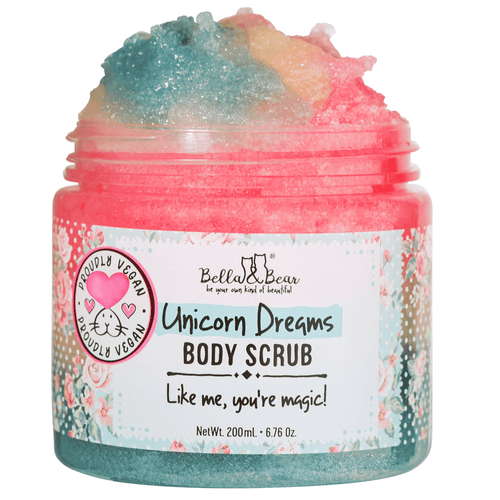 Unicorn Dreams 3 in 1 Body Scrub, Wash & Moisturizer by Bella & Bear