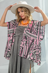 Tribal Satin Kimono