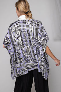 Tribal Satin Kimono