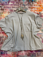 Boxy Striped  Textured Top