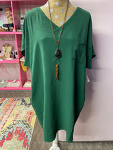 Crinkle Casual Pocket Dress