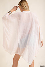 Soft Blush Chiffon Sequin Splatter Kimono