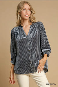 The Silver Fox Velvet Top