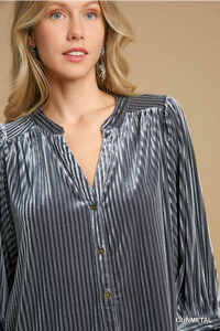 The Silver Fox Velvet Top