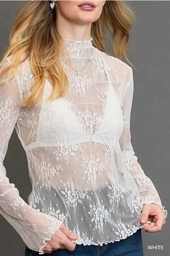 Floral Lace Layering Top