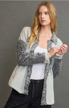 Moonlit Metallic Shacket