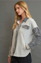 Moonlit Metallic Shacket