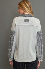 Moonlit Metallic Shacket