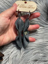 Rare Bird Crimped Leather Earrings