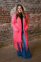 Passion Pink Fringed Duster